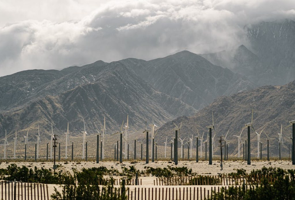 wind turbines landscape