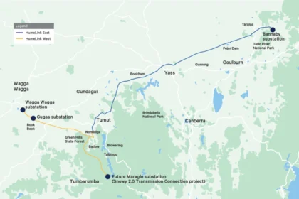 Drony i śmigłowce rozwieszają 9 000 km kabli dla projektu HumeLink w Australii